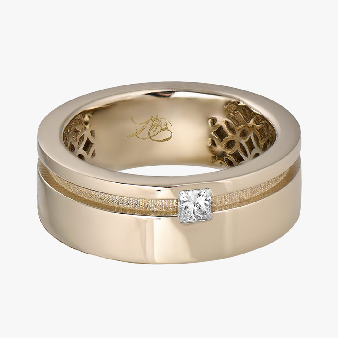 انگشتر طلا زنانه بدون نگین با قیمت