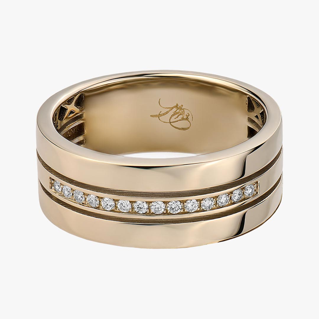 انگشتر طلا زنانه بدون نگین با قیمت