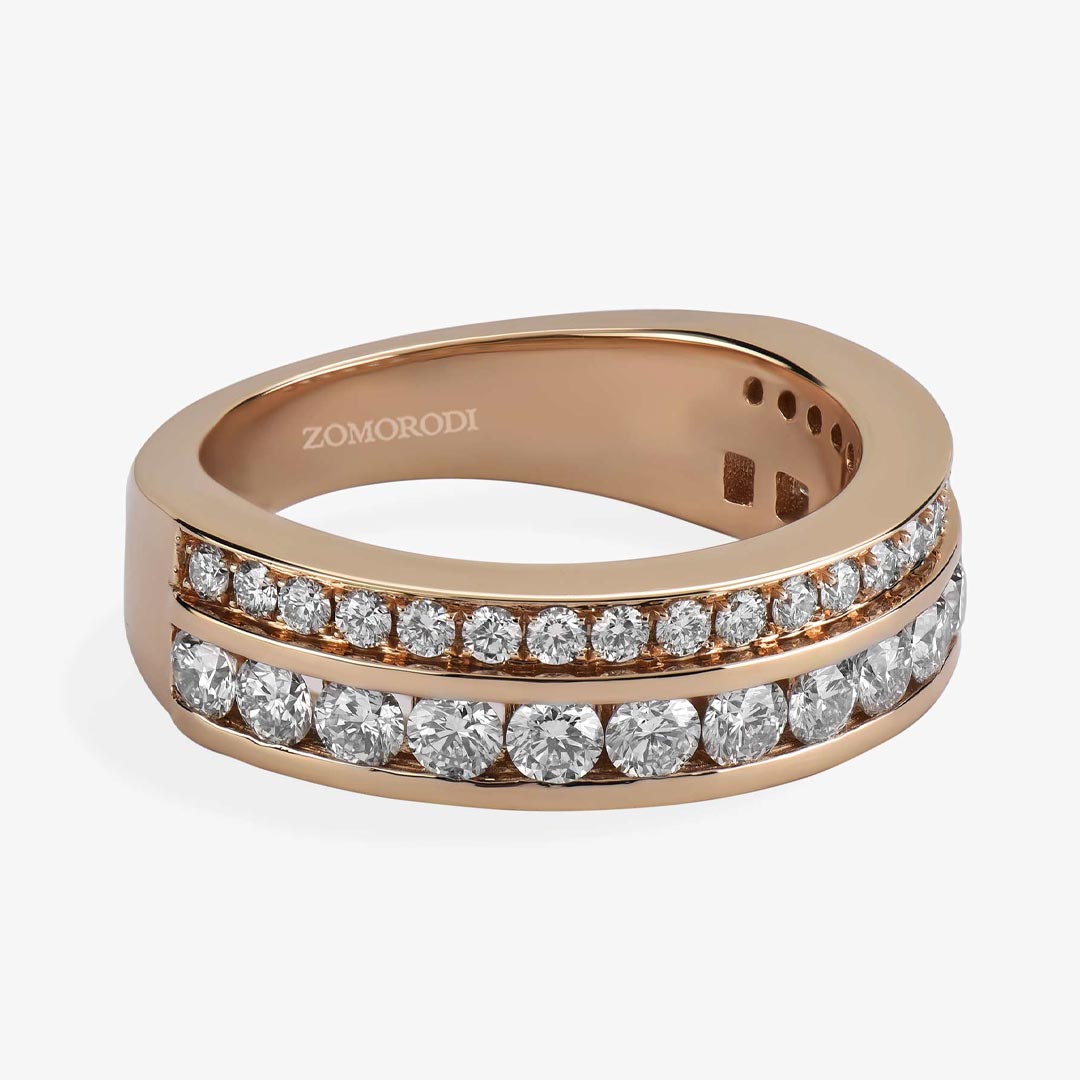 انگشتر طلا زنانه بدون نگین با قیمت