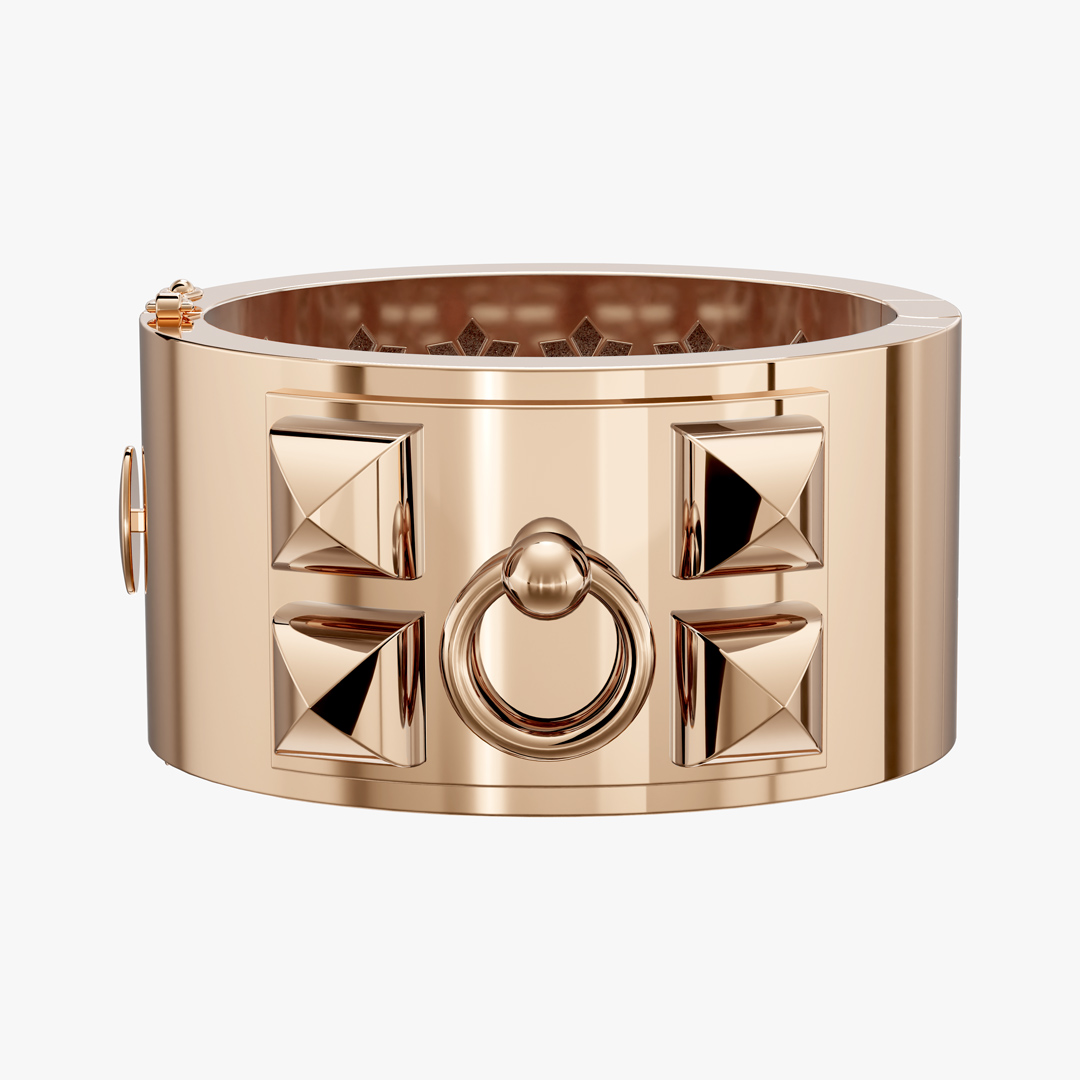 دستبند طلای رزگلد هرمس-Collier De Chien
