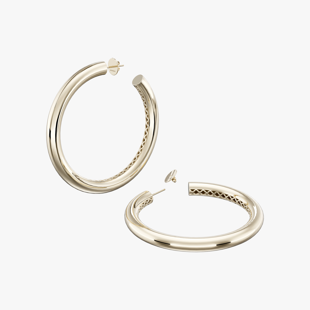 گوشواره طلا طرح هوپ بزرگ