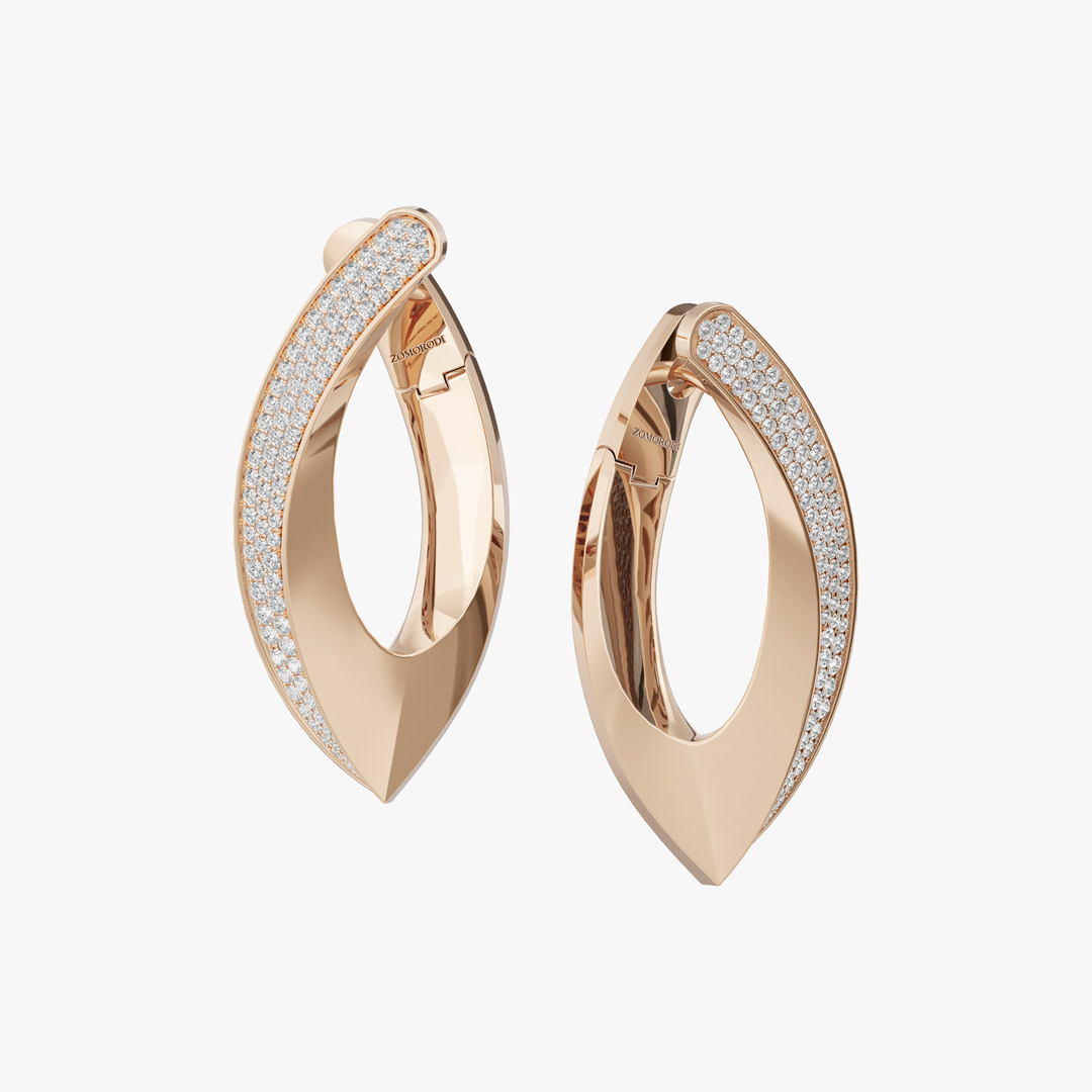 گوشواره جواهر طرح خیال
