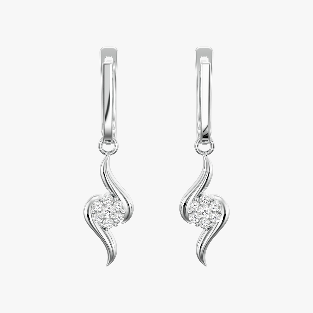  گوشواره جواهر طرح استلا ماریس