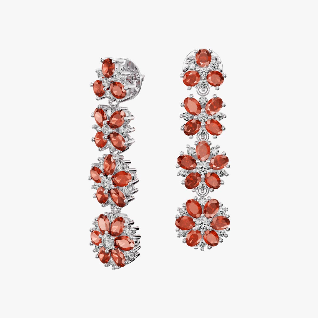 گوشواره جواهر طرح اردیبهشت