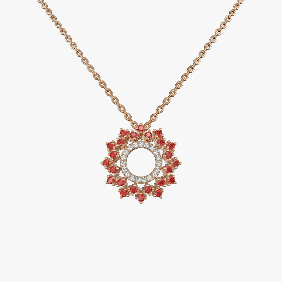 آویز جواهر طرح گلسا