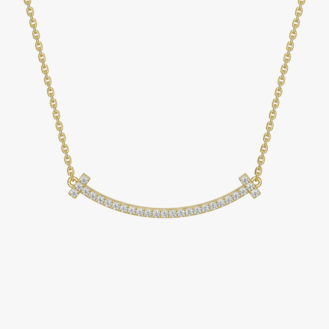 گردنبند جواهر تیفانی (Tiffany T)(سایز بزرگ)