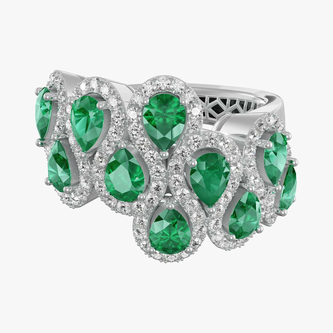 انگشتر جواهر طرح جید