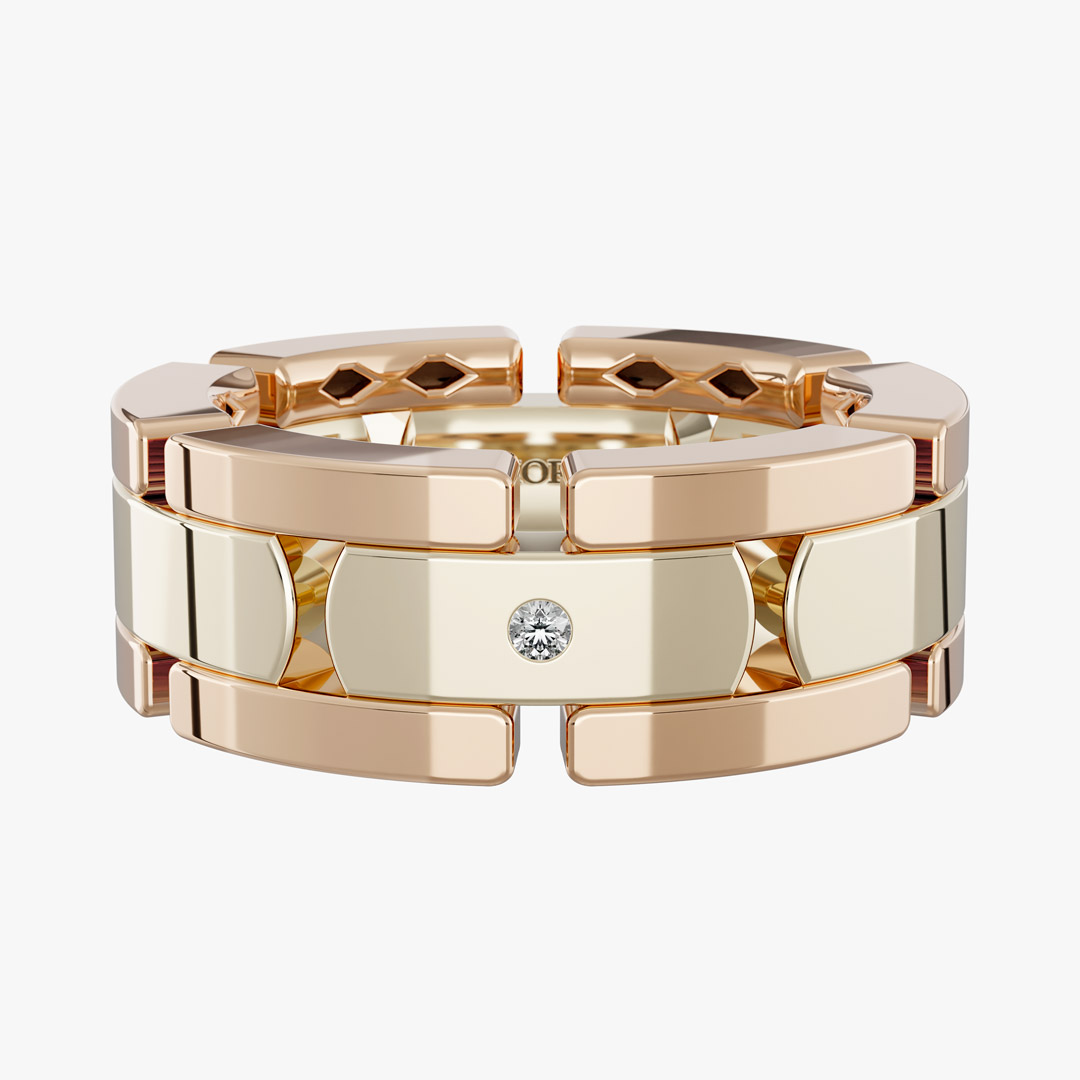 انگشتر طلا زنانه بدون نگین با قیمت