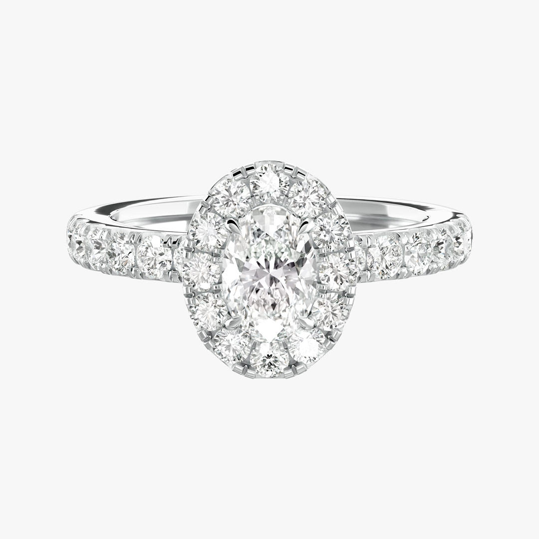 حلقه ازدواج اووال طرح فیدلیتی (0.40 قیراط)