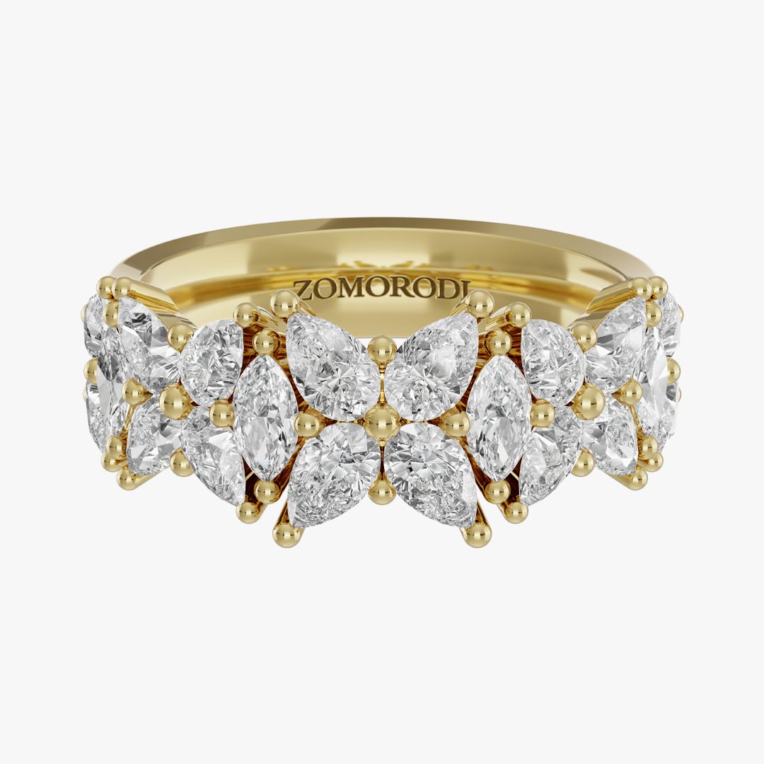 انگشتر طلا زنانه بدون نگین با قیمت